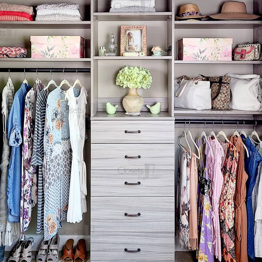 Narrow Walkin Closet