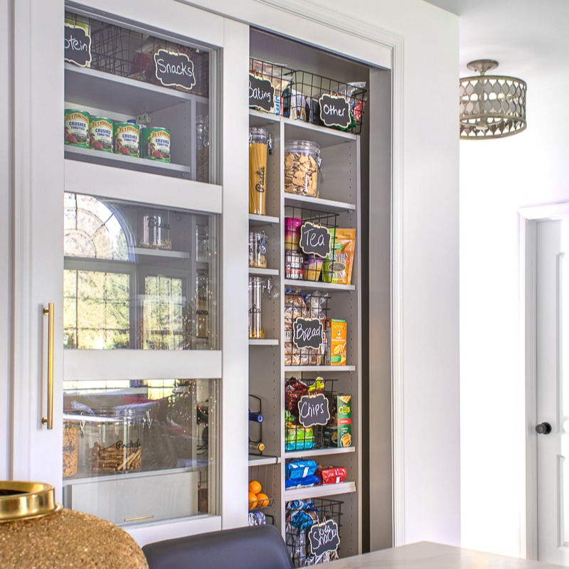 Grey Reach-In Pantry