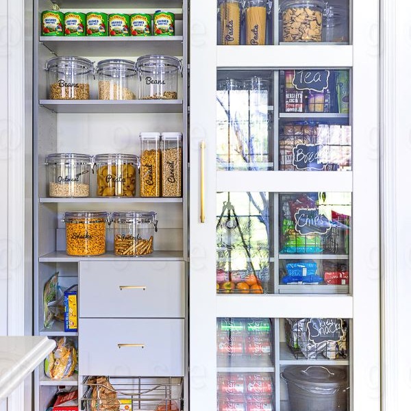 White Reach-In Pantry